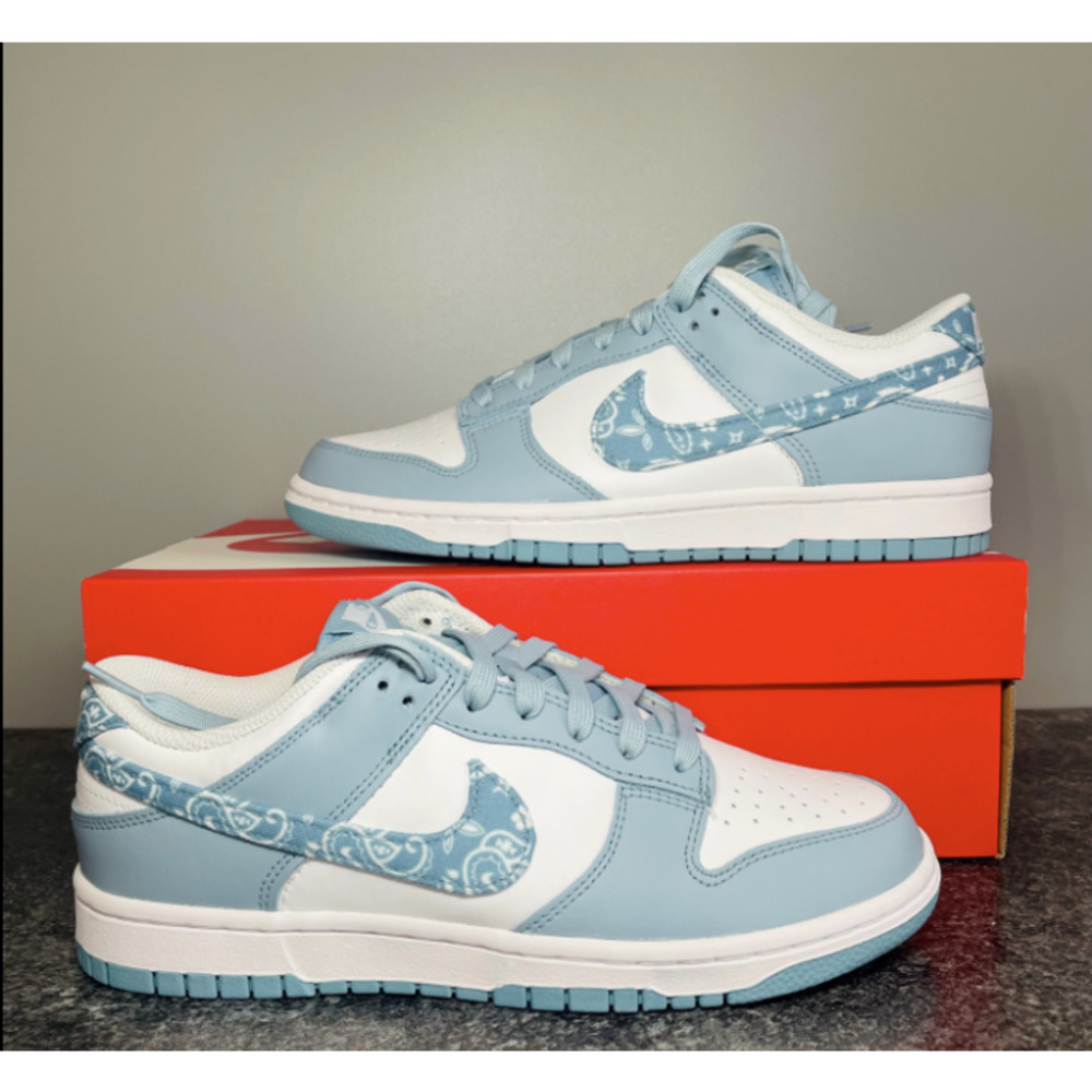 Dunk Low Paisley 7.5 W Sneakers Blue University Authentic